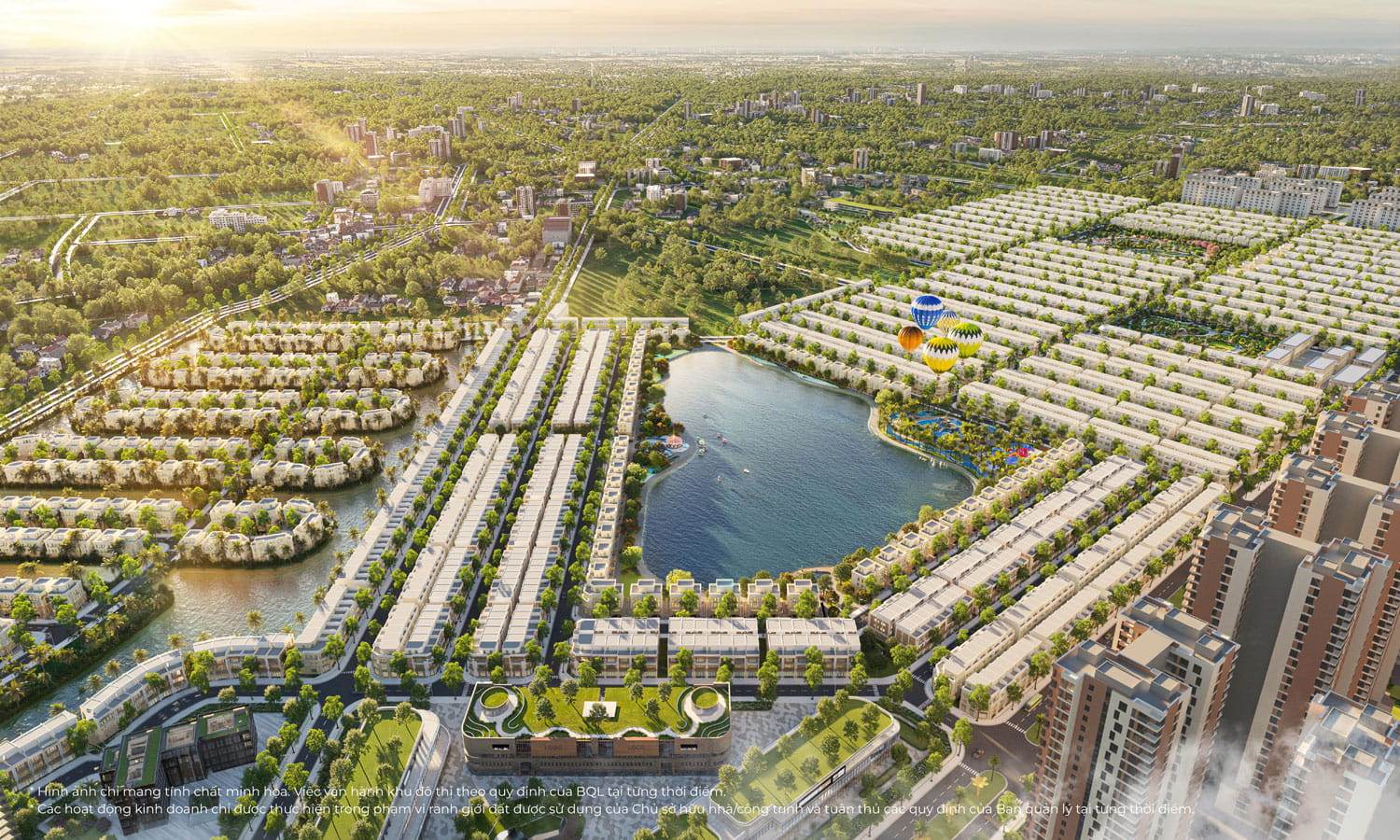 mau nha phan khu swan lake