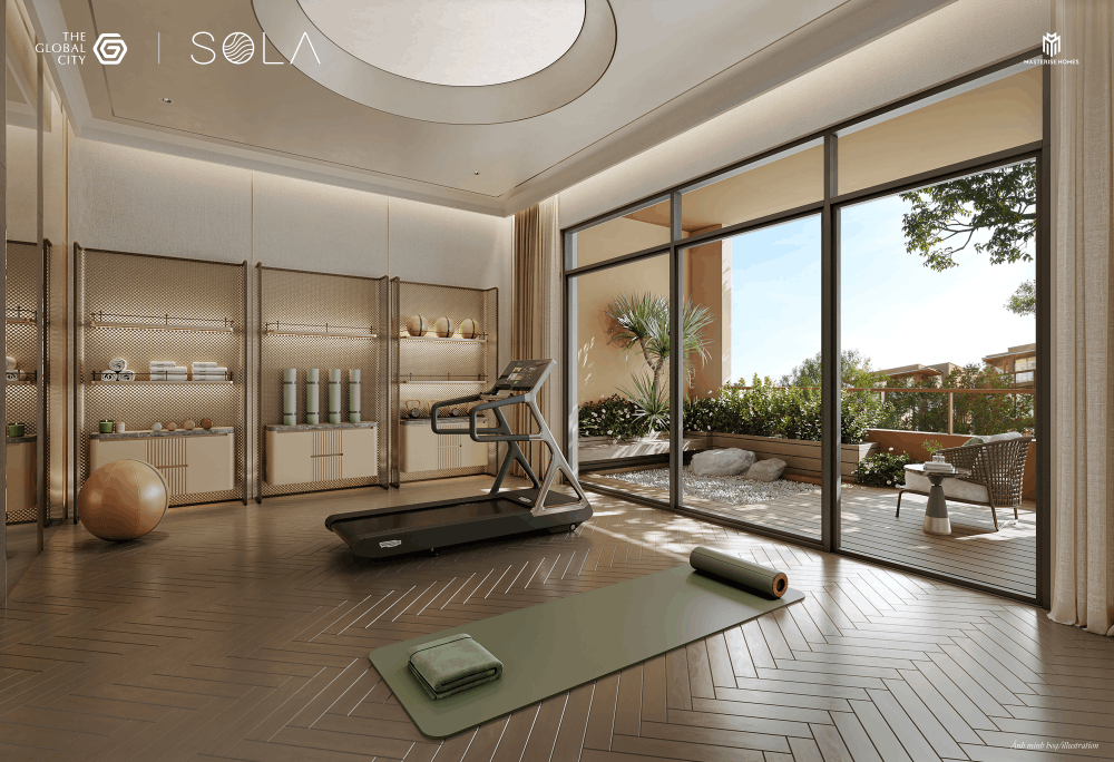 phòng gym liền kề sola rise quận 2