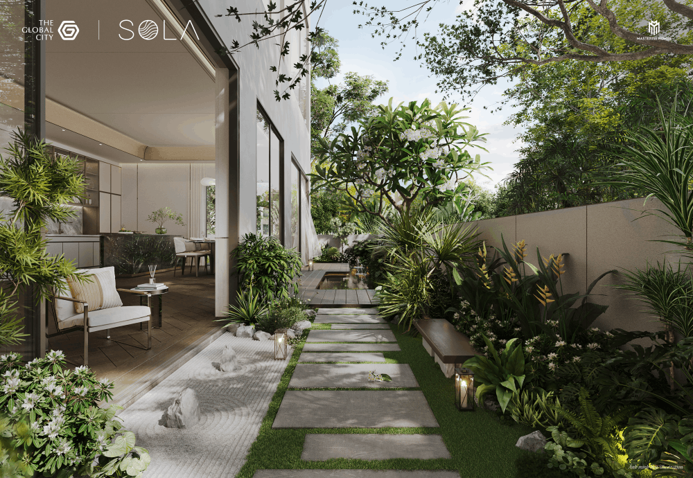 sân vườn biệt thự đơn lập sola quận 2